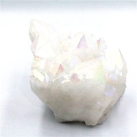 Aura naturale galvanotecnica Cluster di cristallo bianco campione minerale grezzo per artigianato Feng Shui
