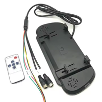 Monitor de espejo retrovisor de 7 pulgadas de alta calidad, pantalla Lcd para coche, entrada de vídeo de dos canales para camiones y automóviles