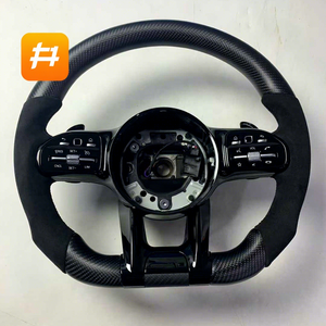 Volant en Demi-Alcantara et Fibre de Carbone avec LED pour Mercedes-Benz ML W164 W166 W211 W212 C117 C118 W251 W176 W204 W205 <span class=keywords><strong>C63s</strong></span> AMG - Product Image 1