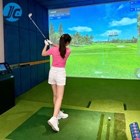 Système d'analyse d'impact pour simulateur de golf JC avec résolution personnalisée, double projecteur haute vitesse et guide commercial