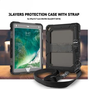 เคสแท็บเล็ตแบบใส 3 ชั้น ป้องกันการกระแทก สำหรับ iPad 9.7  วัสดุซิลิโคน+PC แข็งแรงทนทาน - Product Image 5