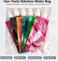 Sac et récipient à eau pliables, sans odeur, design portable et anti-fuite pour le camping en plein air