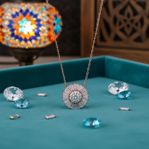 Pierre de Zircon arrondie avec pendentif à breloque en forme de baguette turc fait à la main en gros bijoux en argent Sterling 925 - Product Image 3