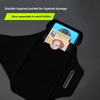 Brassard de sport léger et confortable pour téléphone, avec pochette réglable pour téléphone
