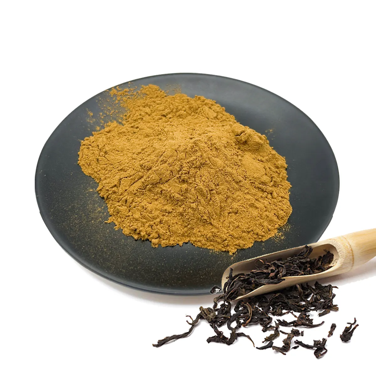 Polvo de extracto de té negro natural de grado alimenticio original, polvo de té negro instantáneo soluble en agua para alimentos saludables, té de la leche