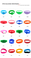 Factory Outlet Personalización NFC UV Color Changing Wristband Festival Pulseras RFID Pulsera imprimible