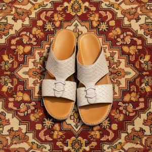 Luxury Arabic Sandal Exotic Leather Arab <b>Shoe</b> Factory Italian Premium Genuine Leather Customized Metal Parts Ramadan - Product Image 1
