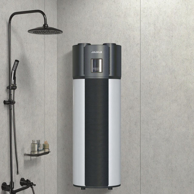 JIADELE Intelligent All-In-One Air Source Heat Pump Water Heater Stainless Steel R290 Refrigerant App-Controlled for Outdoor Use