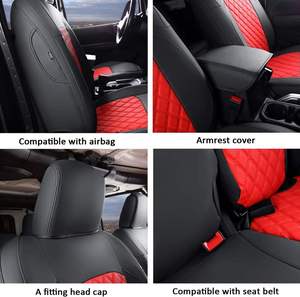 Housses de siège en cuir imperméables et durables, ensemble complet pour Jeep Wrangler Unlimited Pickup Truck 2018-2024, accessoires intérieurs pour sièges - Product Image 5