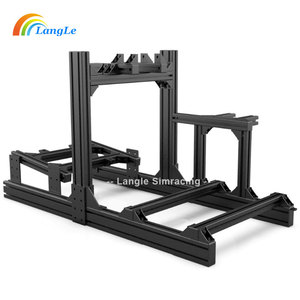 Ghế đua giả lập khung nhôm 40120 của nhà sản xuất, thiết bị chơi <span class=keywords><strong>game</strong></span> đua xe, buồng lái giả lập, ghế đua xe hơi - Product Image 2