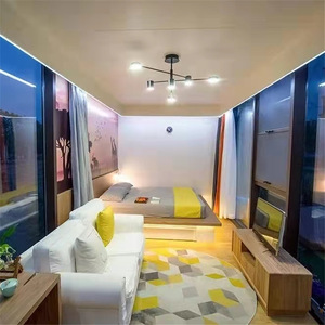 บ้านคอนเทนเนอร์สมัยใหม่ โมดูลอยู่อาศัยทรงสี่เหลี่ยม บ้านสำเร็จรูปเคลื่อนย้ายได้ ดีไซน์แบบแคปซูล - Product Image 1
