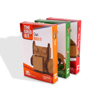 Boîte rectangulaire sur pied personnalisée en gros, blanche, orange, rouge, pour l'emballage de jouets
