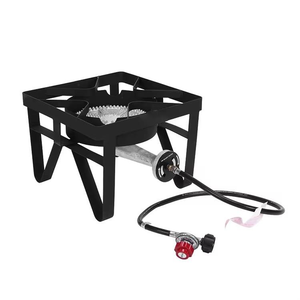 Réchaud à <span class=keywords><strong>gaz</strong></span> portable d'extérieur robuste à brûleur unique haute pression avec protection anti-extinction pour usage domestique et de table - Product Image 2