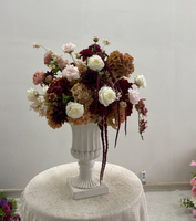 M-FB133 Boule de fleurs personnalisée en roses et lys Calla, centres de table de mariage faits à la main, décorations haut de gamme pour la Saint-Pasqua, Noël, le Nouvel An