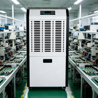 Déshumidificateur industriel commercial électrique robuste 60L/jour sur pied avec affichage numérique haute efficacité