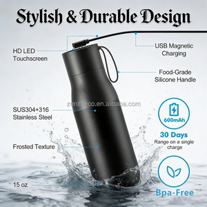Thermos intelligent Bluetooth personnalisé avec affichage LED <span class=keywords><strong>de</strong></span> la température et <span class=keywords><strong>de</strong></span> la qualité <span class=keywords><strong>de</strong></span> l'<span class=keywords><strong>eau</strong></span>, rappel d'hydratation, en acier inoxydable, application <span class=keywords><strong>de</strong></span> mariage - Product Image 6