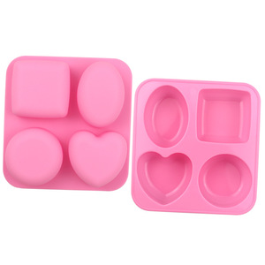 Échantillon gratuit d'usine <span class=keywords><strong>moule</strong></span> à gâteau en <span class=keywords><strong>silicone</strong></span> en forme de coeur carré ovale rond, moules à bougie en <span class=keywords><strong>silicone</strong></span>, moules de fabrication de savon <span class=keywords><strong>moule</strong></span> d'amour - Product Image 2