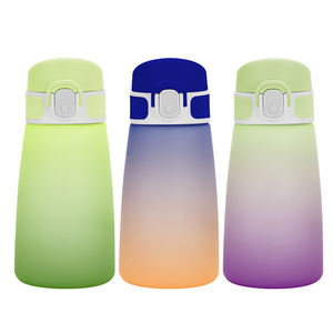 350ml Tritan Bpa-free Kids Water <b>Bottles</b> One-touch Lid Children <b>Bottle</b> With <b>Straw</b> - Product Image 2