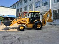 Sunblaze CE Certified Backhoe Loader Mesin Diesel Yunnei Sistem Hidrolik Penuh Garansi 1 Tahun-Rakitan Gearbox Handal untuk