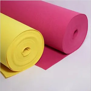 Özel logo % 100% polyester kumaş keçe Nonwoven kumaş tedarikçiler