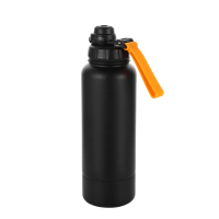 Bouteille d'eau de 32 oz avec couvercle amélioré à ouverture par pression d'une seule main, 180 °   Bouteille d'eau de sport anti-fuite avec bouchon rabattable