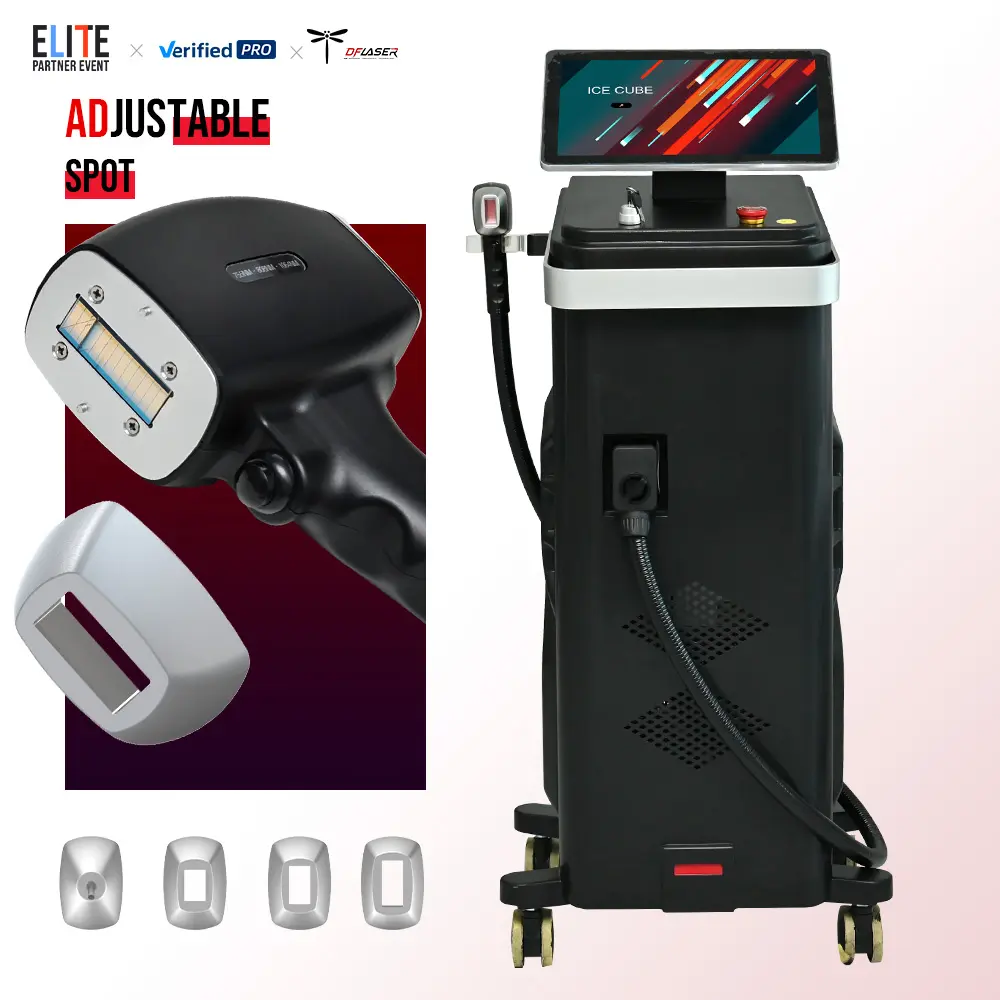 2025 Newest 4K 1000W1200W1600W Titanium Laser Machine Triple Wave Hair Removal with 808nm Diode Model Number Titan/808nm