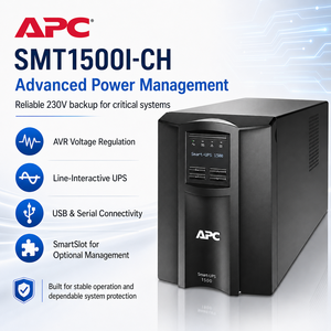 Schneider <span class=keywords><strong>APC</strong></span> SMT1500I-CH, onduleur intelligent de type tour, interactif en ligne, <span class=keywords><strong>1000W</strong></span>, 1500VA, série SMT - Product Image 3