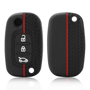 Étui en silicone pour clé de voiture Renault Fluence Megane Clio Kangoo <span class=keywords><strong>Twingo</strong></span>, LADA Priora Vesta Xray Kalina, housse pour télécommande - Product Image 5