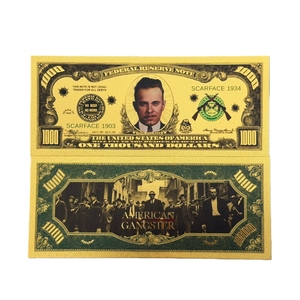 2026 5 types de billets de banque américains gangster en or 24 carats pour collection - Product Image 5