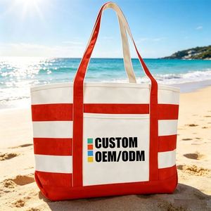 Custom Size <b>Canvas</b> <b>Tote</b> <b>Bag</b> Solid Color, Large Capacity Perfect for Class, Grocery, Beach & Gym Eco-friendly - Product Image 1