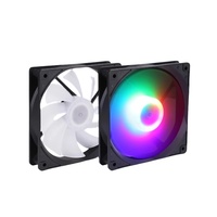 Ventilateur de boîtier d'ordinateur de bureau RGB 12 cm avec interface 6 broches OEM AntarcChill, éclairage interne adapté au ventilateur de refroidissement du processeur.