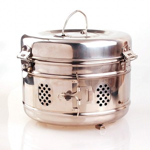Tanque de Almacenamiento de Acero Inoxidable de 17 cm, Contenedor de Esterilización Médica para Instrumentos y Medicamentos - Product Image 1