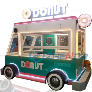 High Quality Electric Three-wheel Mobile Food Truck Snack Cart Beige Ice Cream Snack Car Fully Equipped - Product Image 3