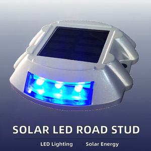 Panneaux de signalisation routière solaires à LED clignotants en aluminium 3LED 6LED, yeux de chat, pour avertissement de circulation, prix promotionnel - Product Image 6