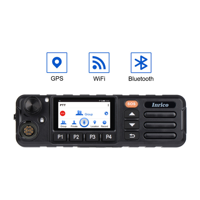 4G LTE Android PoC Mobile Radio TM-7 Smart Vehicle Walkie Talkie GMS Touchscreen 5W Loudspeaker IP54 PTT Global 4500mAh Battery