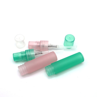 Flacon vaporisateur de voyage vide en plastique dépoli mat, rechargeable, pour mini-parfum et cosmétiques, 5ml 10ml 15ml