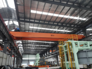 Cabrestante eléctrico de doble viga de 40 toneladas y 20 toneladas, grúa aérea de puente, grúa de elevación de doble carro - Product Image 2