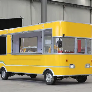 Diskon besar Trailer Truk makanan dapur gerobak makanan cepat katering kelonggaran Hotdog es krim buah makanan ringan aluminium pabrik makanan
