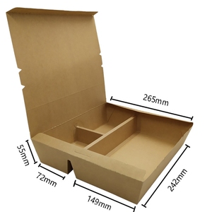 High Quality PET Disposable Rigid Dinner <strong>Boxes</strong> Good Quality Sell <strong>Well</strong> Kraft Paper Packaging for Food Over 10 Years Experience - Product Image 1