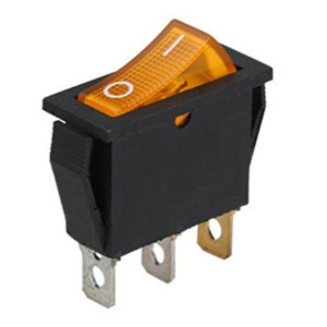 Led Rocker <b>Switch</b> 3 Pin SPST Power <b>Switch</b> ON-OFF T85 20A 125VAC 15A 250VAC Red/Green/Orange <b>Light</b> - Product Image 2