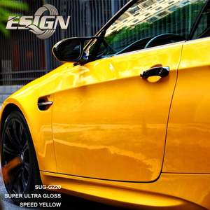 ESIGN SGM-G430 Super Ultra Brillant Vitesse Jaune Velours Autocollants de Voiture Film Vinyle de Transfert de Chaleur Résistant aux UV Auto-Guérison - Product Image 4