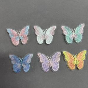 ZSY Export Parche Bordado de Mariposa de Alta Calidad para Computadora, Personalizable, con <span class=keywords><strong>Agujeros</strong></span> para Apliques - Product Image 3