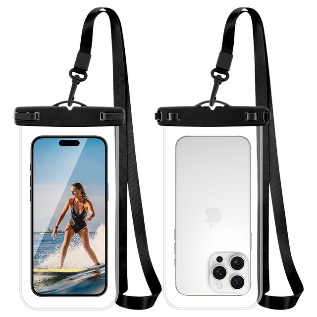 Hot Sale Waterproof Phone Pouch Ipx8 Mobile Dry Bag for Outdoor Water Sports with Lanyard