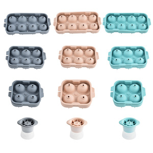 Molde de silicona reutilizable para hacer bolas de hielo de whisky (1/2/4/6/8 unidades), fácil de desmoldar, para el hogar, bares y fiestas. - Product Image 4