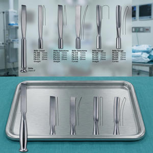 Osteótomo Stille Recto de 10 mm de Acero Inoxidable, Gouge Stille Curvo, Alta Calidad - Product Image 3