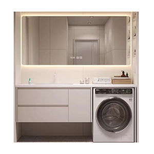 <span class=keywords><strong>Mueble</strong></span> de baño de tocador <span class=keywords><strong>para</strong></span> colgar en la pared sinterizado con tambor de <span class=keywords><strong>lavabo</strong></span>, <span class=keywords><strong>lavadora</strong></span>, armario integrado <span class=keywords><strong>para</strong></span> Baño - Product Image 1
