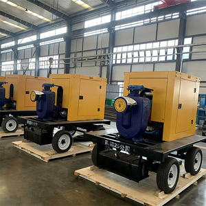 Pompe Auto-amorçante Diesel Entraînée par Moteur avec Roues et Remorque, Qualité Supérieure, Petits Moteurs Lister de 8 10 20 22 CV et Pièces Détachées - Product Image 4