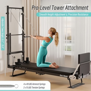 Máquina de Pilates Reformer Ajustable Directa de Fábrica, Cama de Pilates Core Semi-Elevada con Torre - Product Image 2