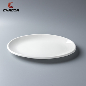 Piatti da portata ovali personalizzati da 10-25 pollici piatti da ristorante ovali piatti ad alto bordo piatto di tacchino stoviglie in porcellana ceramica - Product Image 2