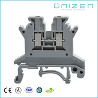 Bloc de bornes à vis pour rail DIN pour armoire de commande PLC, câblage externe, section transversale nominale 1,5 mm², 500V, 17,5A
